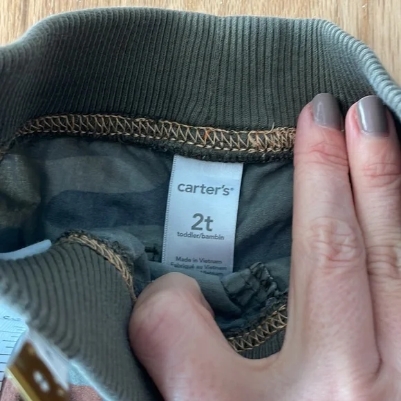 Bundle - 4 pairs Toddler Boys Explorer Camo Cargo Pants, size 2T - Picture 11 of 13